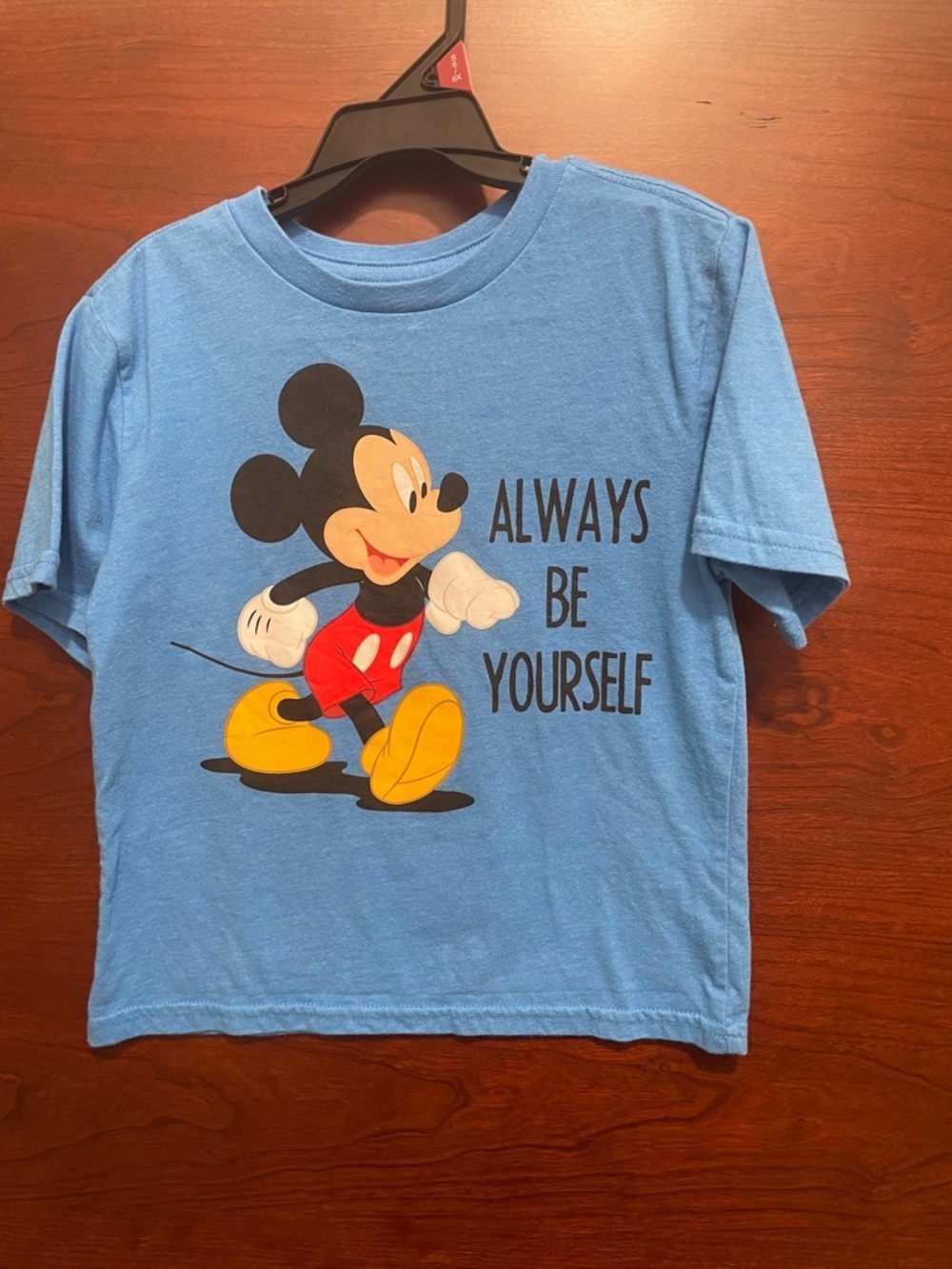 Disney Blue Mickey Mouse 'Always Be Yourself' Graphic Tee
